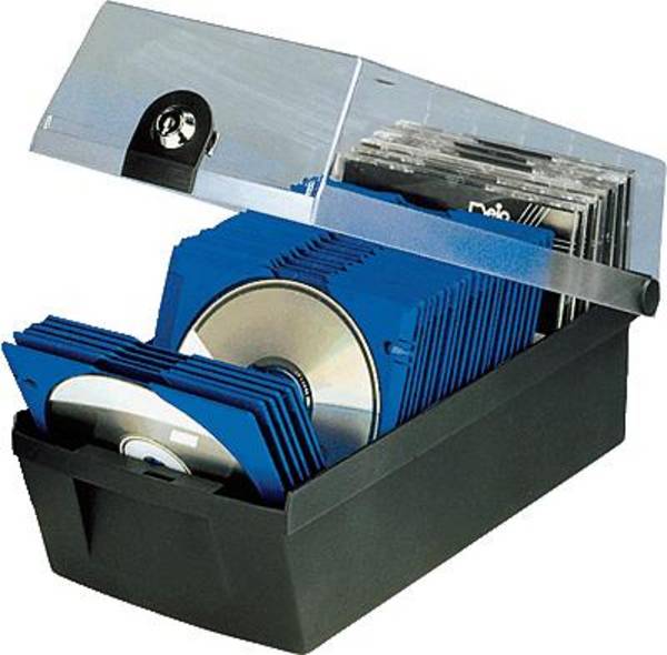 CD-Box MÄX 60 60CDs Schloß schwarz