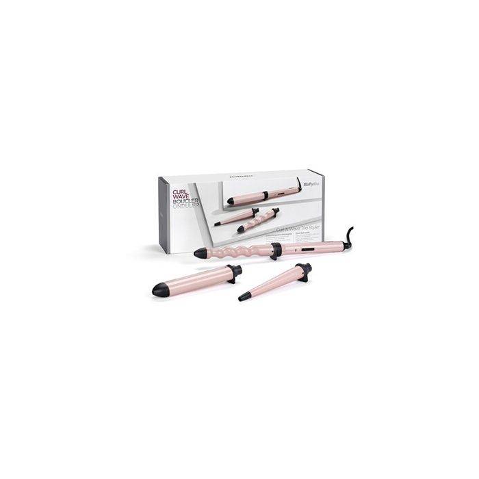 Lockenzange Babyliss Curl and Wave Trio Keramik Rosa-1