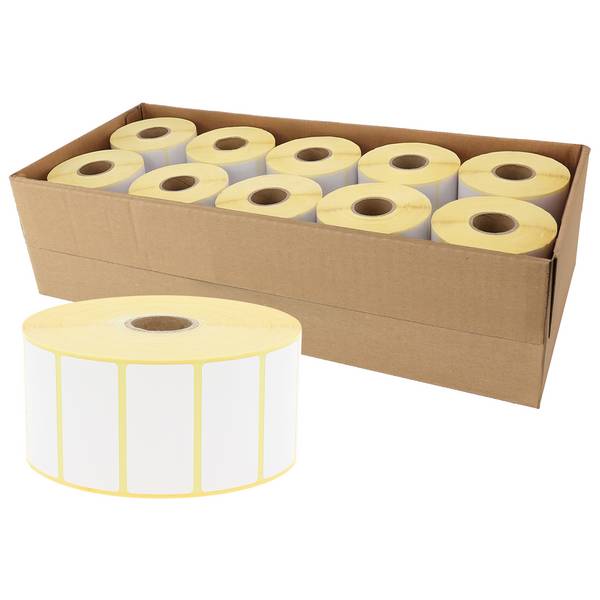 Labelident Zebra komp. Papier Labels, 50,8 x 25,4 mm, 1 Zoll, 25.800 Etiketten