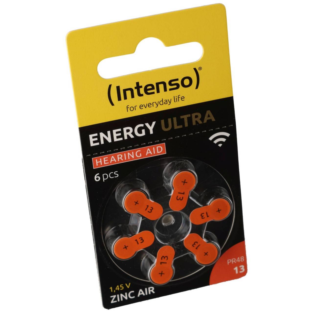 Intenso Hörgeräte-Batterie „Energy Ultra“ – A13 / PR48, 1,45 Volt (6er Pack)-3