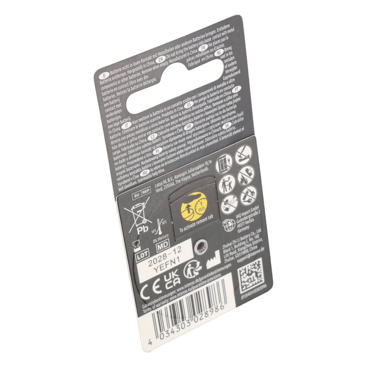 Intenso Hörgeräte-Batterie „Energy Ultra“ – A13 / PR48, 1,45 Volt (6er Pack)-4