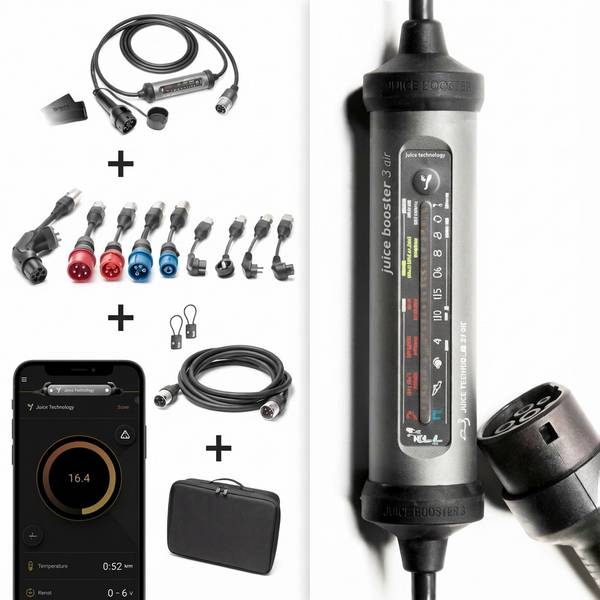 Juice Technology JUICE BOOSTER 3 air MASTER Traveller Set (anthrazit/schwarz, 1,4 - 11 kW, 8,1 Meter