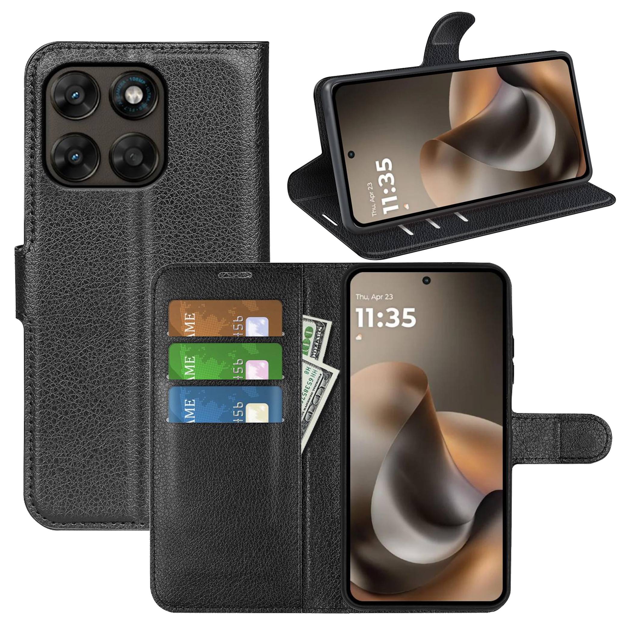 Handy Hülle Schutzglas Set für Motorola Moto G67 / Moto G77 Klapphülle 9H Glas-3