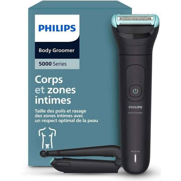 Philips 5000 series Body Groomer BG5475/15 Mit Triple Protect-Rasiersystem, Nass & Trocken, Keine Wartung – muss nicht