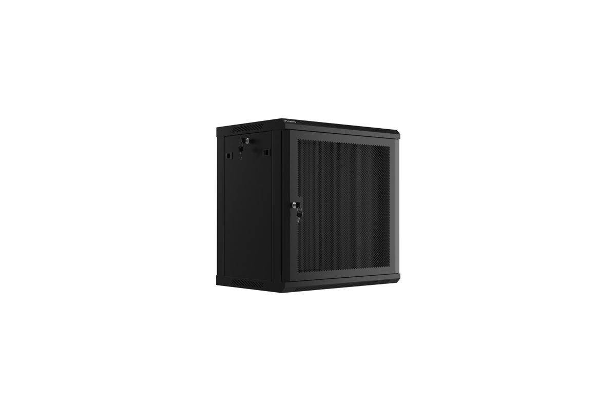 Lanberg Schrank Netzwerkschrank - geeignet für Wandmontage - Schwarz, RAL 9004 - 12U - 48.3 cm (19")-0