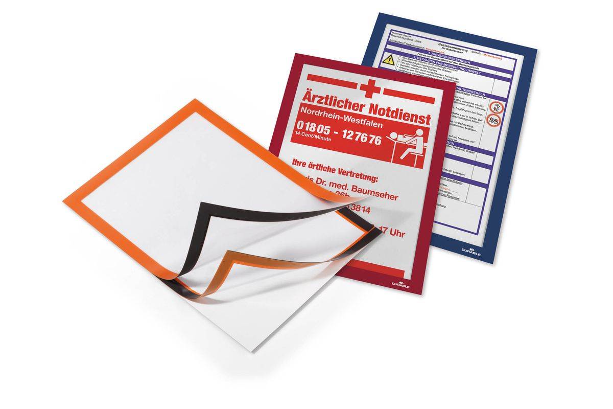 DURABLE Magnetrahmen DURAFRAME, DIN A3, rot, Großpackung-0