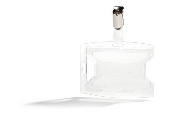 Durable Ausweishalter reXycle mit Clip für 2 Karte 25Stk