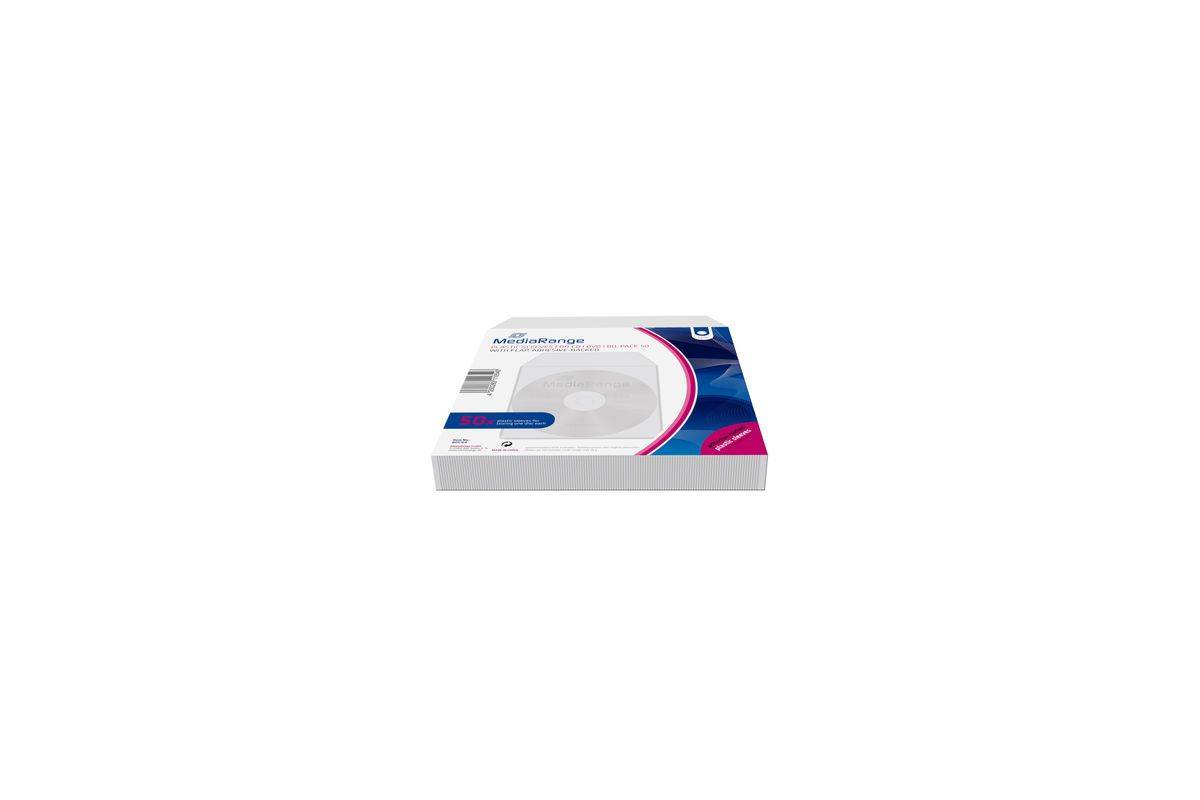 MediaRange BOX164, Transparent, Kunststoff, 124 mm, 124 mm, 50 Stück(e)-0