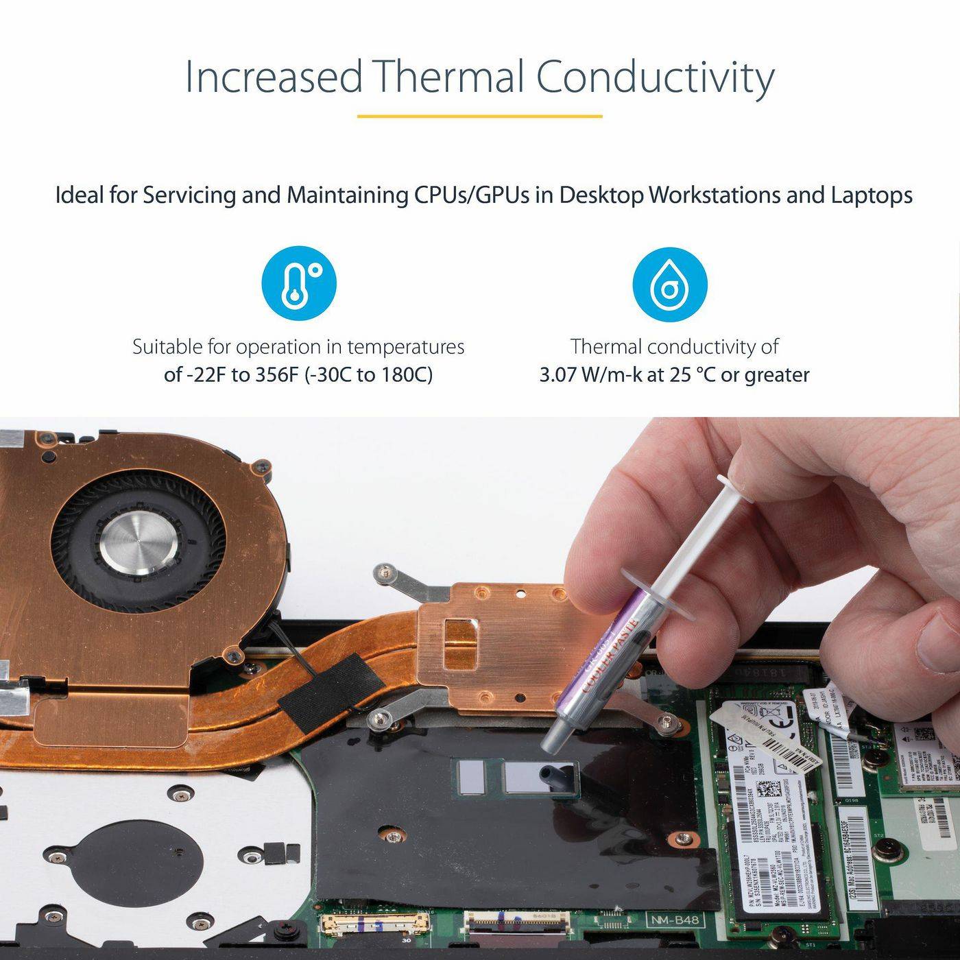 StarTech.com CPU Wärmeleitpaste 1,5g Tube - Thermische Metalloxid Prozessor Kühlpaste Wärmeleitpaste für Prozessorkühler-2