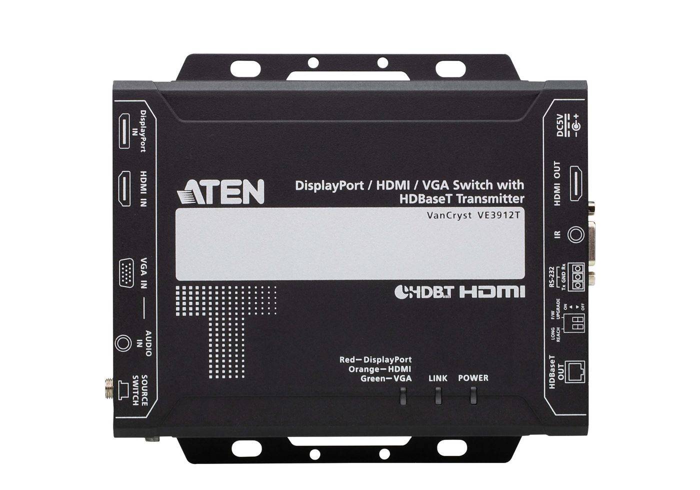 ATEN VE3912T - Video-, Audio-, Infrarot- und-1