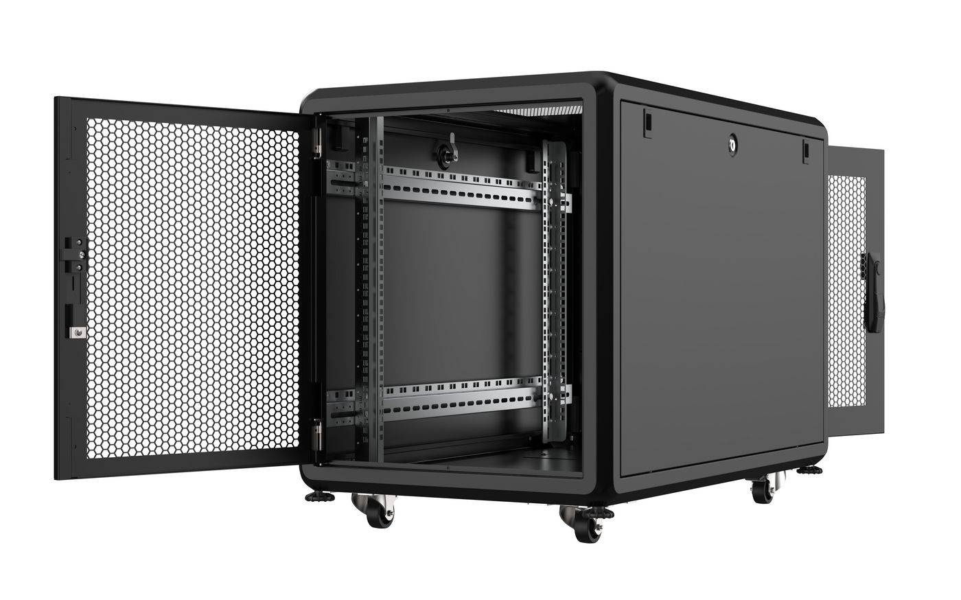 by Logon - Schrank Netzwerkschrank - 600 x 1000 mm, server line - mit 4 Lüfter --1