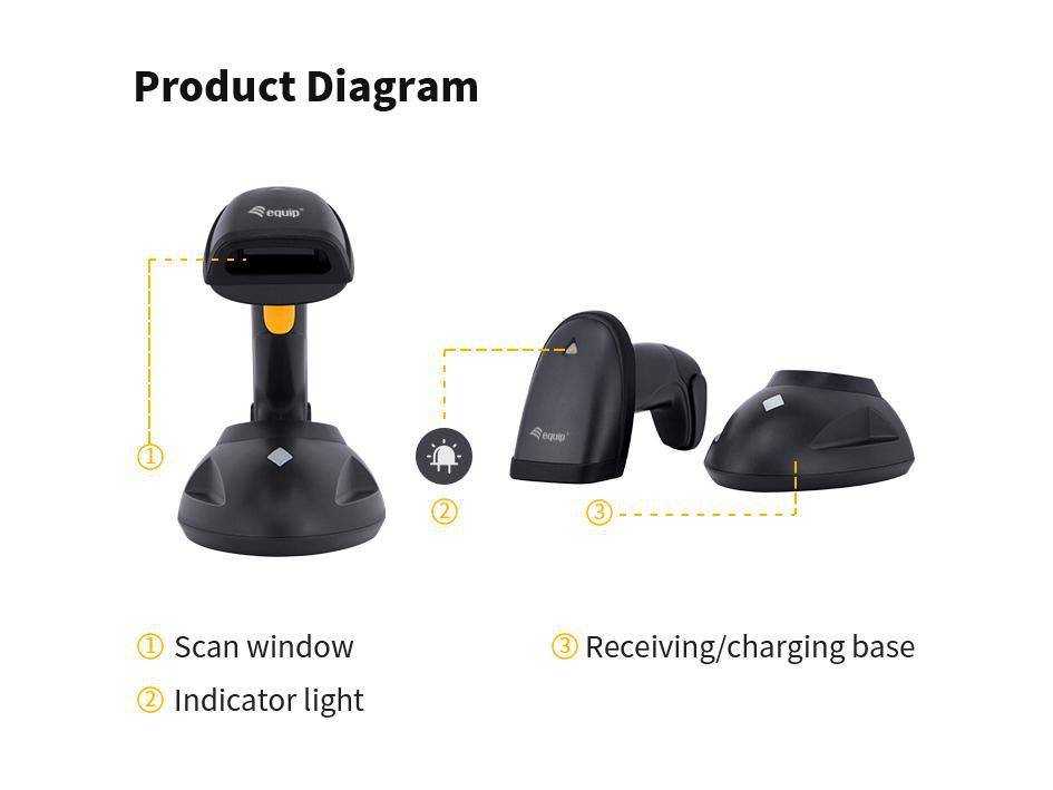 Equip Barcode-Scanner - tragbar - 2D-Imager-4