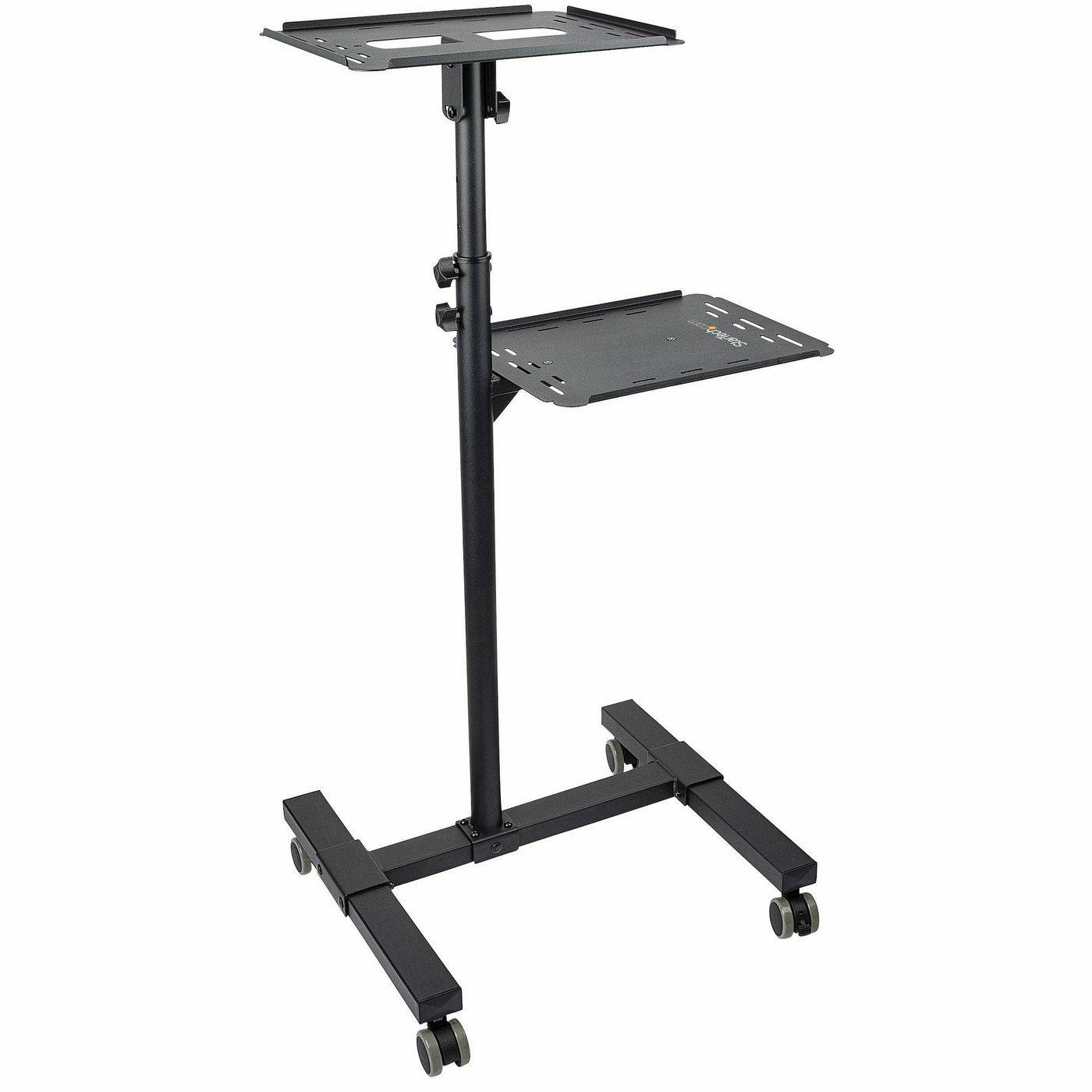 StarTech.com Mobiler Projektor- und Laptopständer/-wagen - Heavy Duty (2 Regale, jeweils 10 kg)-0