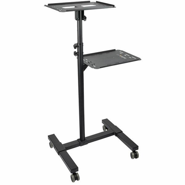 StarTech.com Mobiler Projektor- und Laptopständer/-wagen - Heavy Duty (2 Regale, jeweils 10 kg)