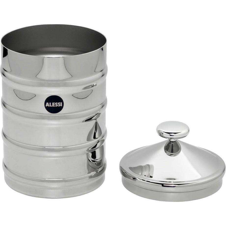 Alessi CB03, Behälter, Rund, 1,14 l, Edelstahl, Aluminium, Edelstahl, 110 mm-1