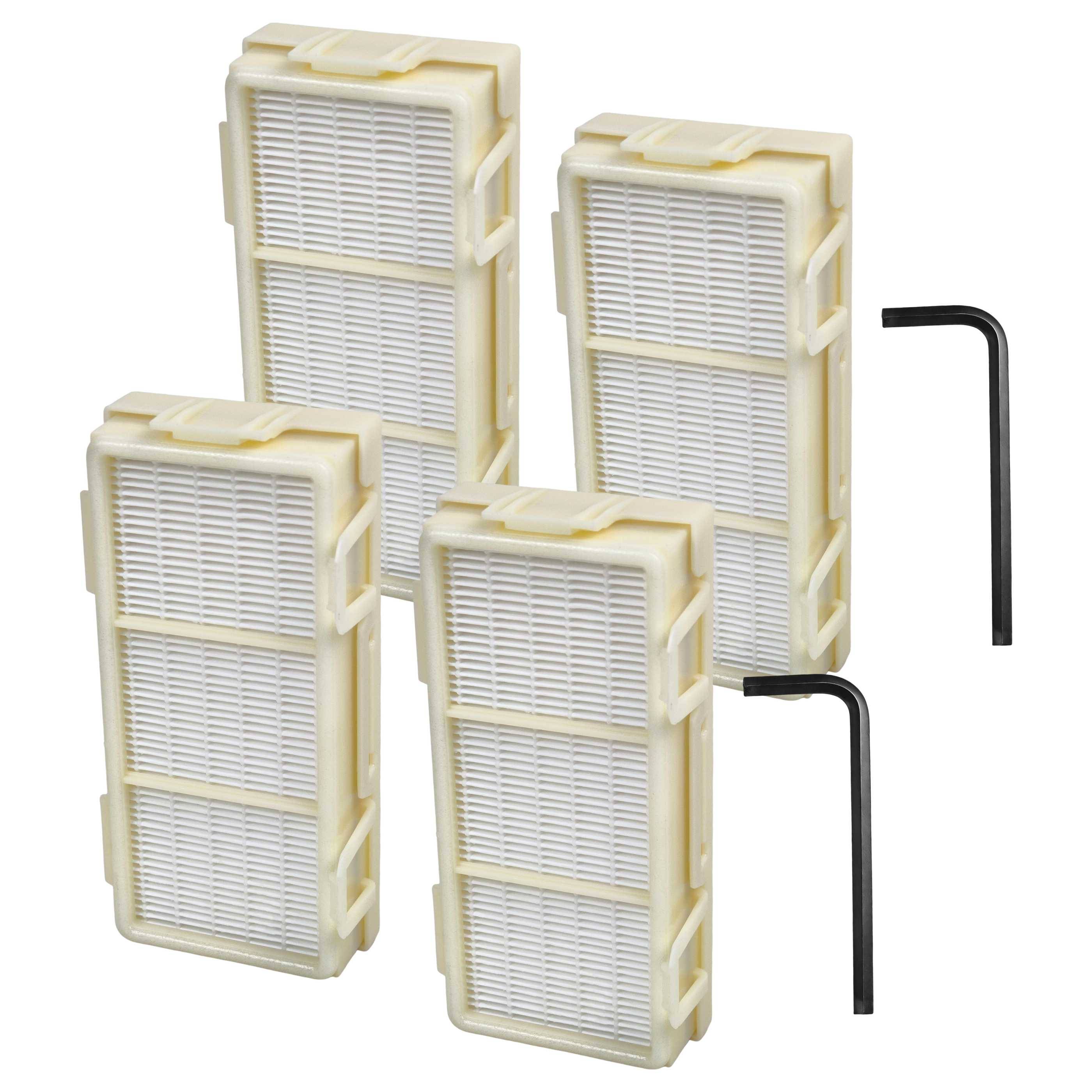 vhbw 4x HEPA Filter kompatibel mit Dyson Airblade V HU02, AB12 Händetrockner - H13, Gelb-0