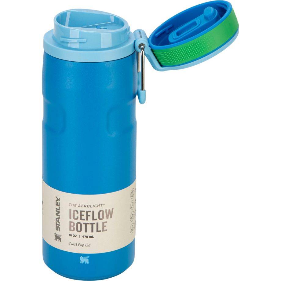 Stanley Iceflow Bottle Twist Flip 0,47 L Azure Home & Living Outdoor & Camping Campingküche-1
