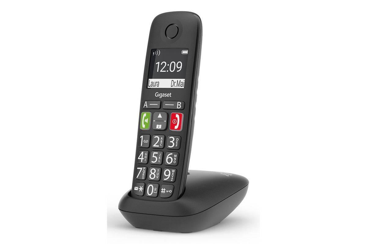 Gigaset E290 - Schnurlostelefon mit Rufnummernanzeige - ECO DECT\GAP - Schwarz-2