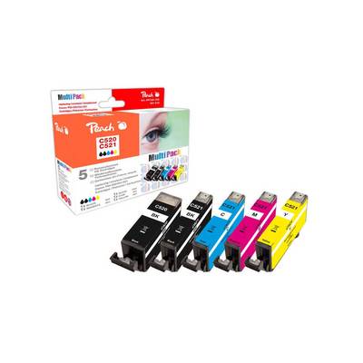 Peach Patrone Canon PG-520/CLI-521 MultiPack bk c m y remanufactured - Wiederaufbereitet - Kompatibel-0
