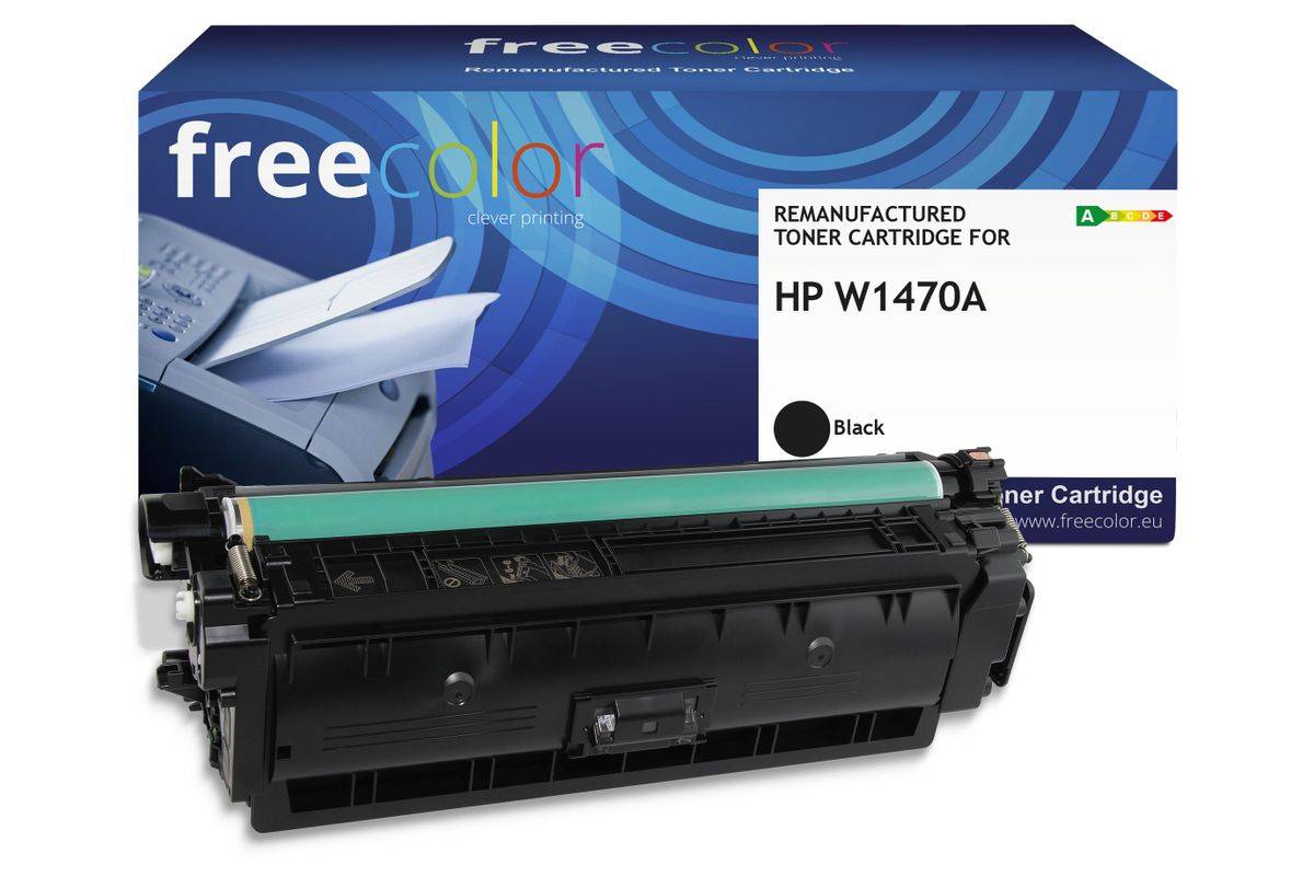 freecolor Toner HP W1470A black mit chip 10500p kompatibel - Kompatibel - Tonereinheit-0