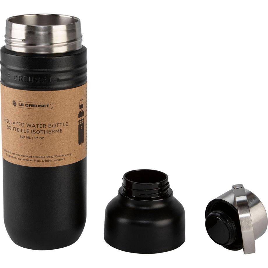 LE CREUSET - Trinkflasche On The Go schwarz matt 500 ml-1