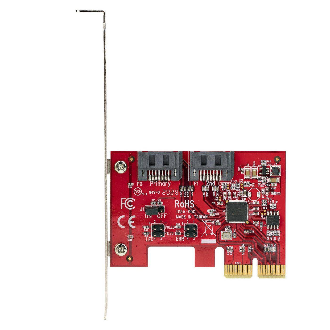 StarTech.com 2 Port PCIe SATA RAID Kontroller - PCIe SATA hardware RAID Controller - PCIe Festplatten/SSD RAID-3