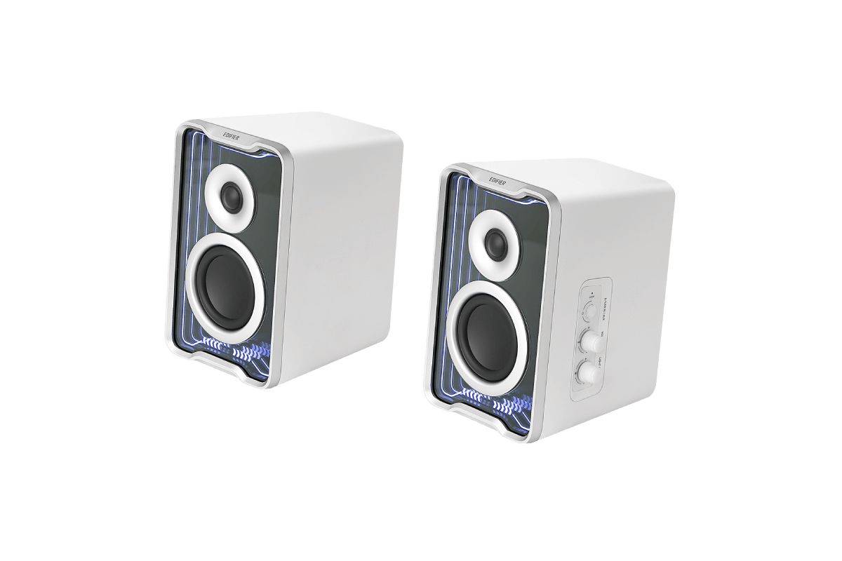 Edifier QR30 Desktoplautsprecher weiss Bluetooth,RGB retail Multimedia-Technik Aktivboxen-0