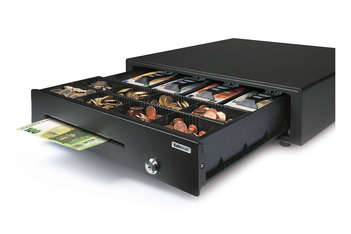 Safescan LD-4141, Elektronische Geldschublade, Stahl, Schwarz, Gleichstrom, 24 V, 410 mm-1