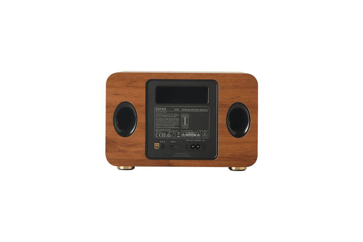Edifier D32 Multiroom-fähiger WiFi Speaker Bluetooth holz retail Multimedia-Technik Aktivboxen-2