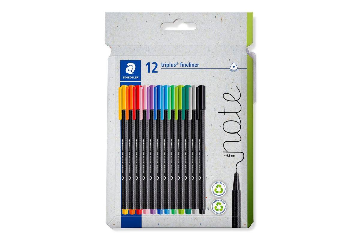 STAEDTLER - Fineliner triplus rPP 12Stück-0
