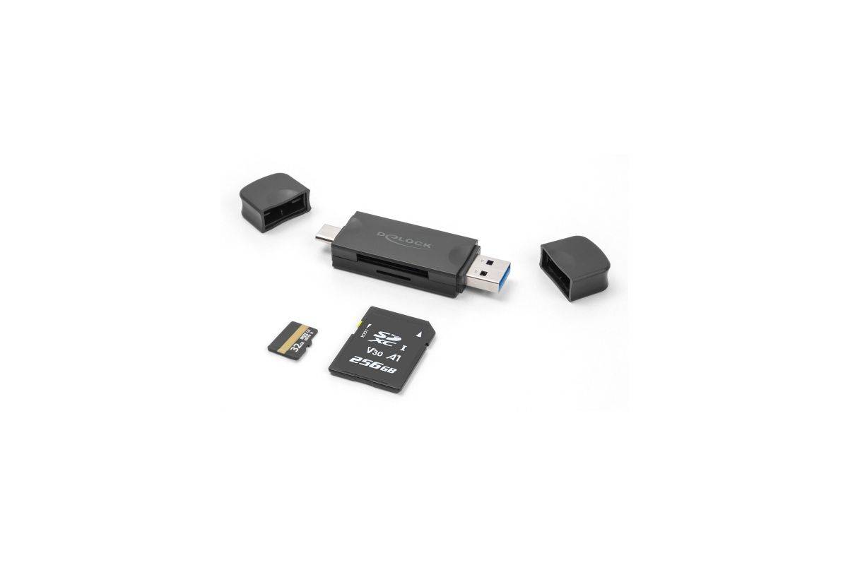 USB Type-C/Type-A Kartenleser für SD & Micro SD-2
