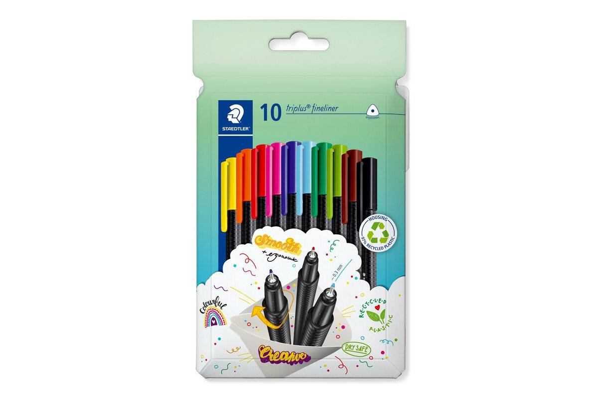 STAEDTLER - Fineliner triplus rPP 10STück-0