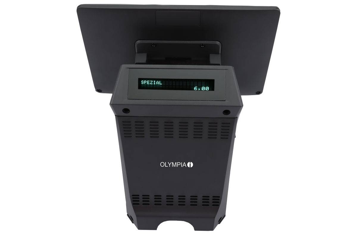 Olympia Registrierkasse T215DK +Display schwarz Multimedia-Technik Kassensysteme-2