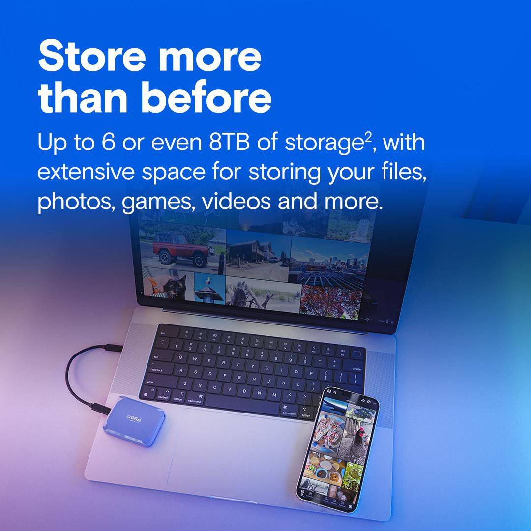 Crucial X10 - SSD - verschlüsselt - 2 TB - extern (tragbar)-4