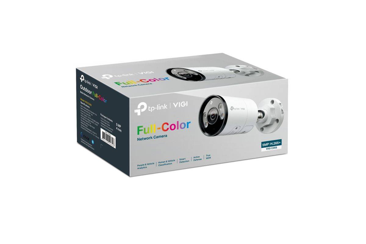 TP-Link Omada IPCam VIGI C355(6mm) 5MP Full-Color Bullet Eingabe / Ausgabe Webcams-2