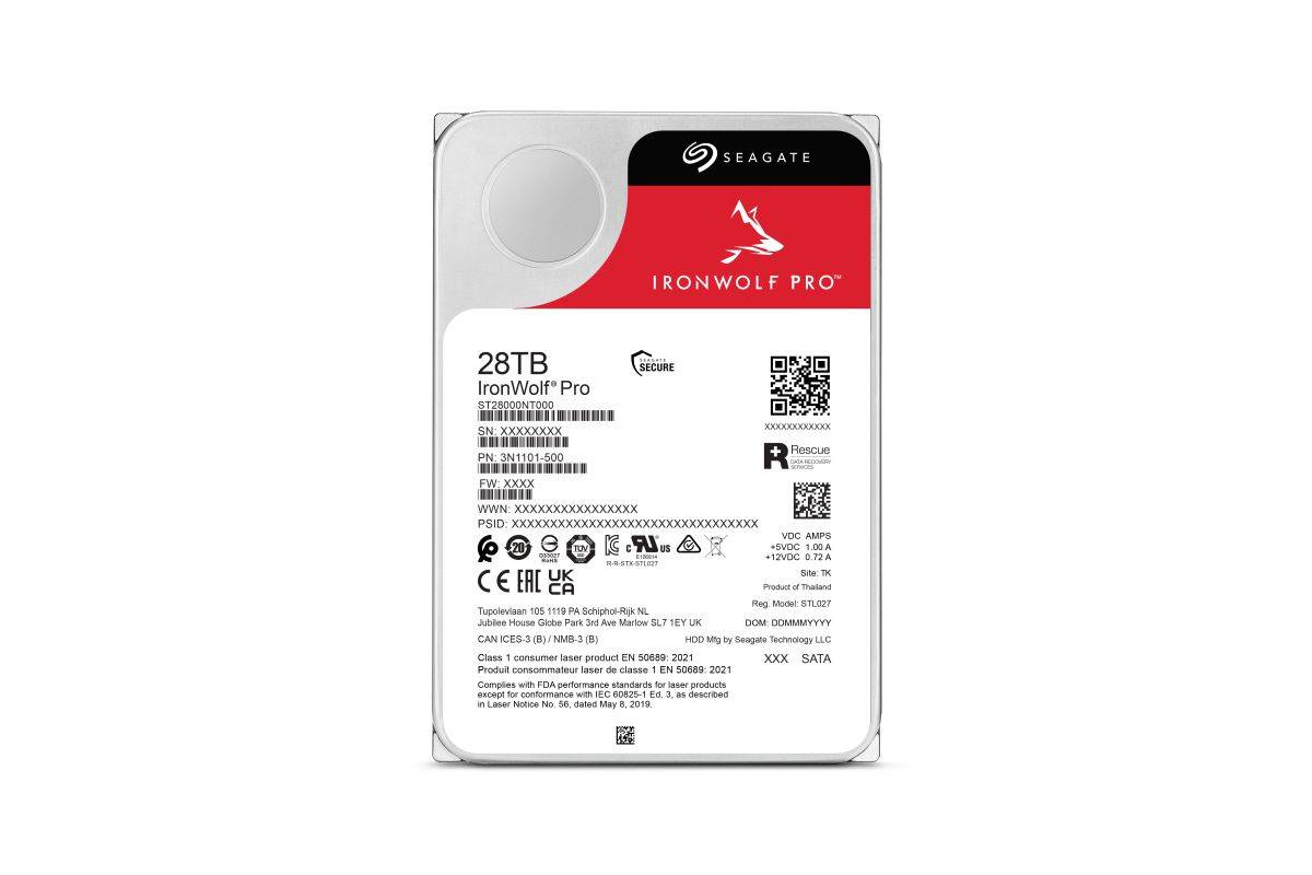 Seagate IronWolf Pro ST28000NT000 28 TB 7200 RPM 512 MB 3.5 Zoll Serial ATA III-2