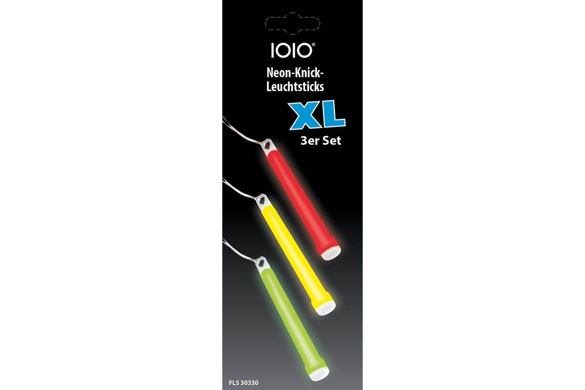 Olympia IOIO Knicklichter FLS 30330 XL rot gruen gelb 3 Stück-0