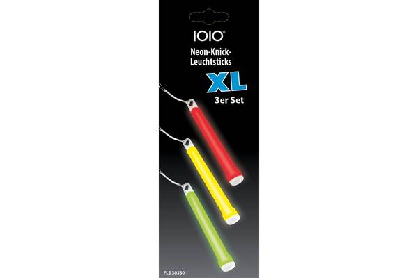 Olympia IOIO Knicklichter FLS 30330 XL rot gruen gelb 3 Stück