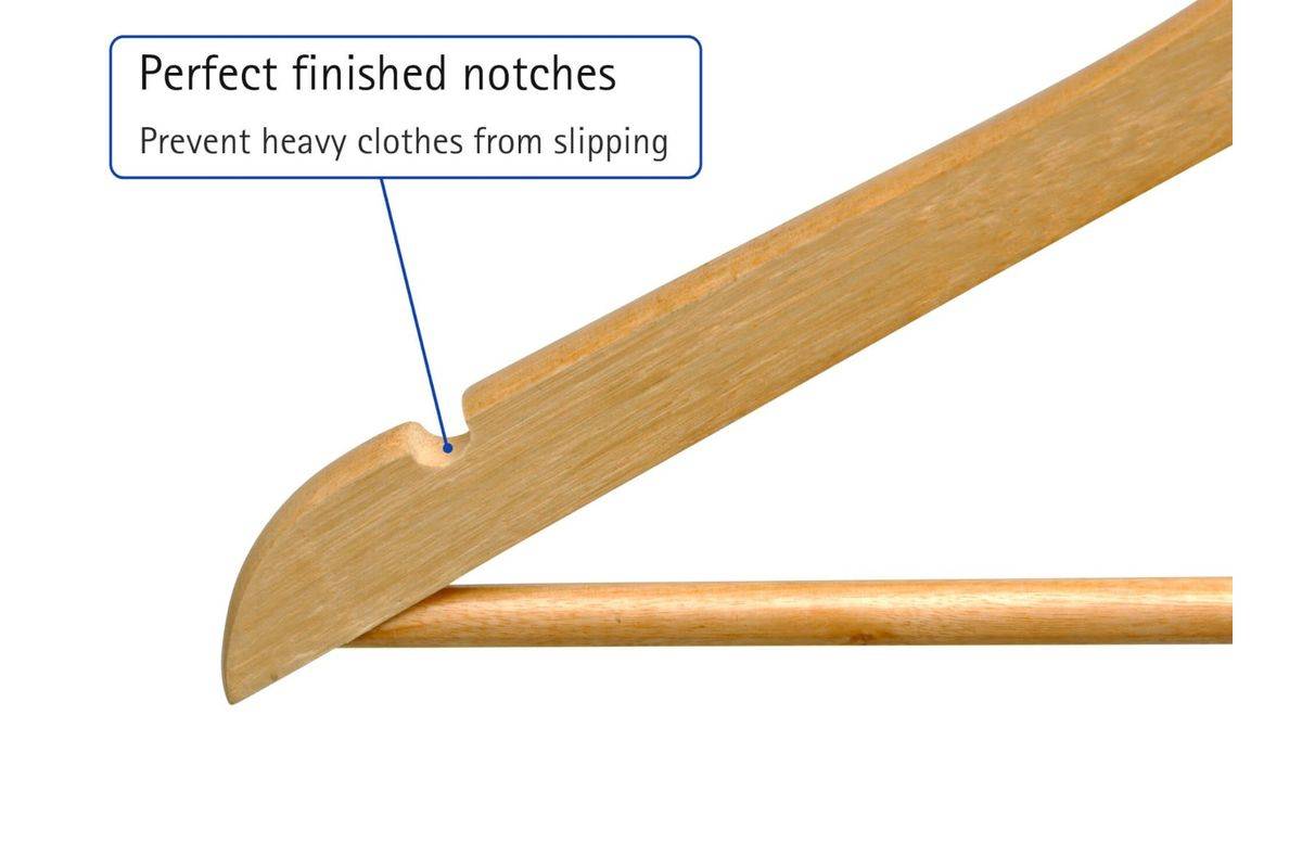 Kleiderbügel Holz buche 8 St./Pack - Artikel: 887012072-2