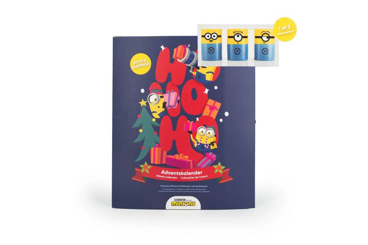 CANDLE Adventskalender Minions mit Teelicht Duftlampe +24xDuftwachs Home & Living Raumklima-1
