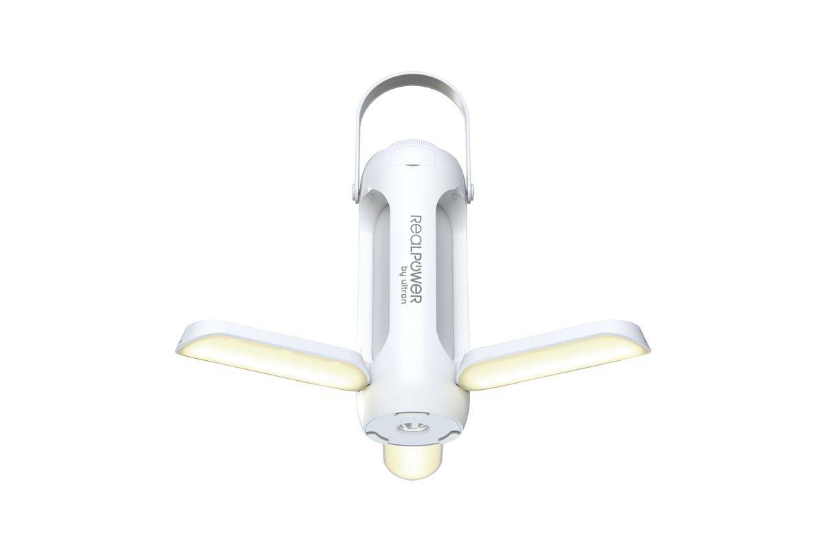 RealPower LED Outdoor Light 190,solar,weiss,6.000 mAh Multimedia-Technik LED-1