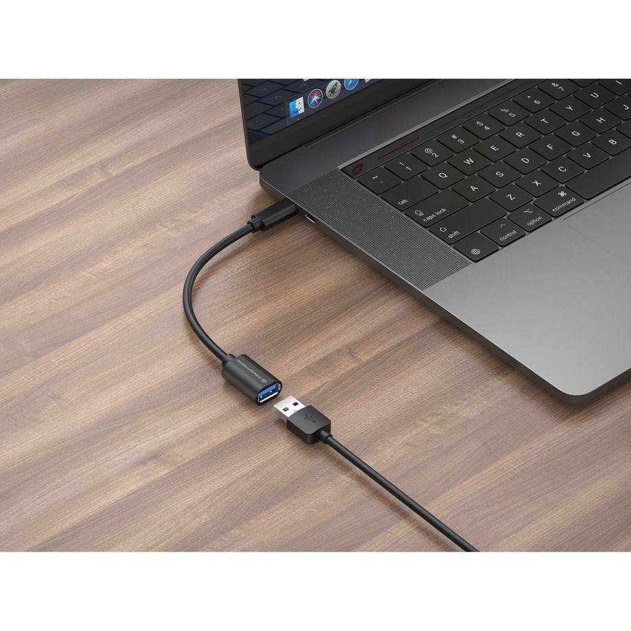 Conceptronic ABBY11B OTG-Adapter für USB-C zu USB-A 2er Pack, 20cm, 0,2 m, USB C, USB A, USB 3.2 Gen 1 (3.1 Gen 1), 5000-3