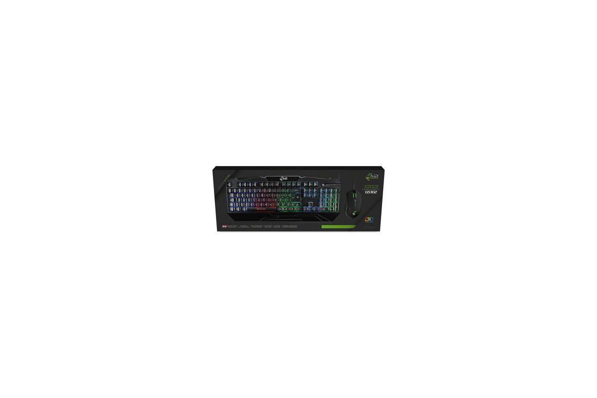 MEDIARANGE Gaming-Set Tastatur 104 Tast+ Maus 6-Tast Uk - Tastatur - 2.400 dpi-0