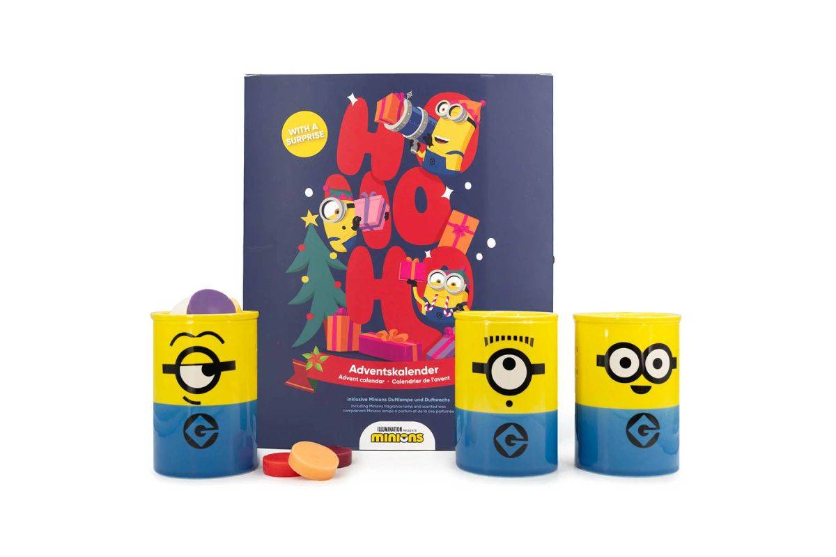CANDLE Adventskalender Minions mit Teelicht Duftlampe +24xDuftwachs Home & Living Raumklima-0
