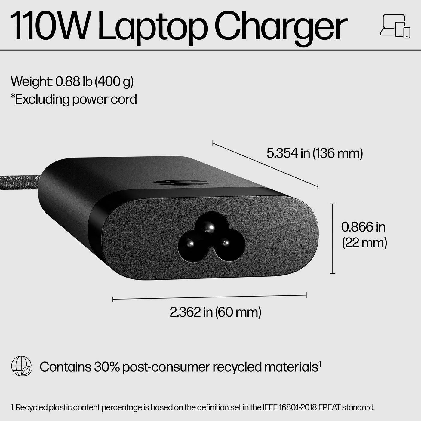 110W Laptop Charger - Netzteil - USB-C - Wechselstrom-2