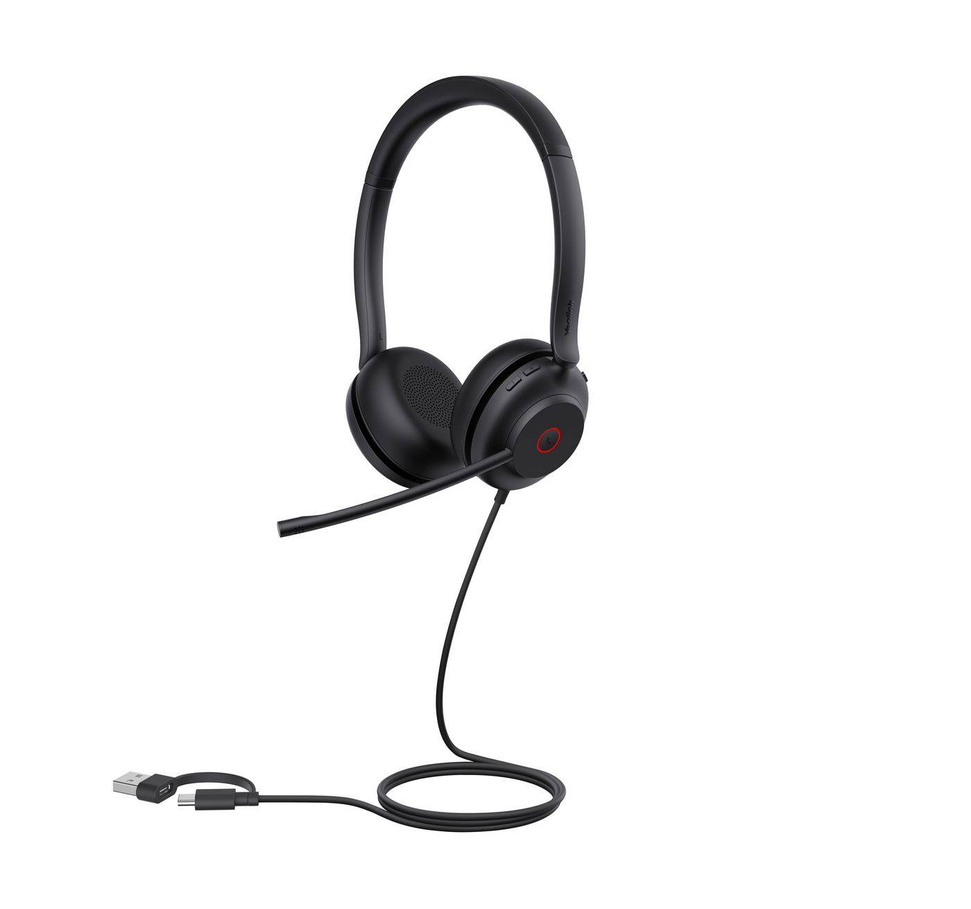 Yealink UH35 Dual Headset On-Ear kabelgebunden USB-A USB-C Schwarz Zertifiziert für Microsoft Teams UC-zertifiziert-10