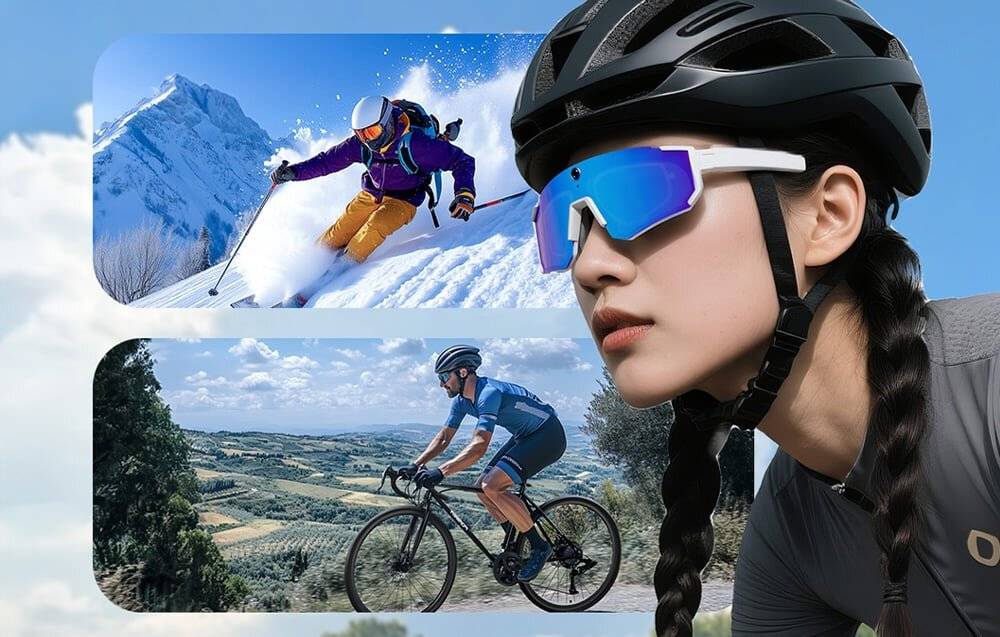 Colmi V06 AI Schwarze Sportsonnenbrille-1