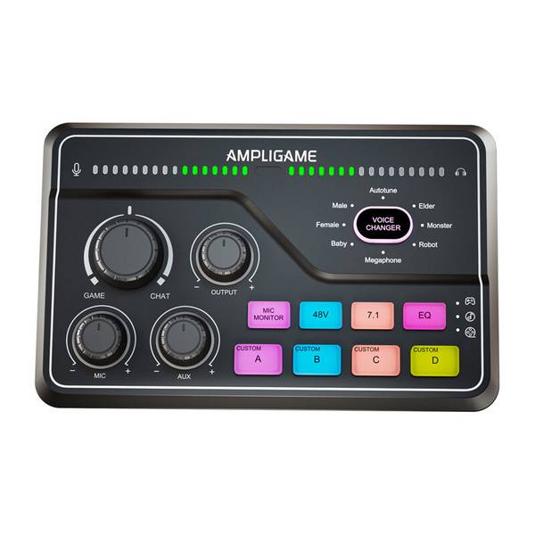 Fifine - SC8 - Fifine SC8 RGB Gaming-Mixer (schwarz)