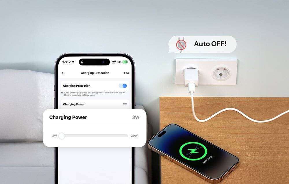 Preisbild für Sonoff WS01TPF-E WLAN-Smart-Steckdose (Typ F)