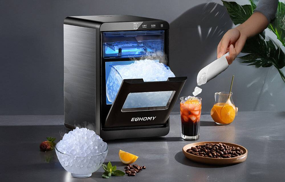 Euhomy IM017 Eiswürfelbereiter, 20 kg (schwarz)-1